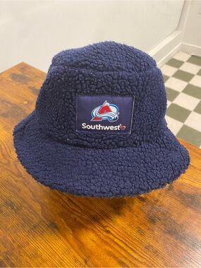 Colorado Avalanche x Southwest Airlines Sherpa Fleece Bucket Hat Navy Blue NHL